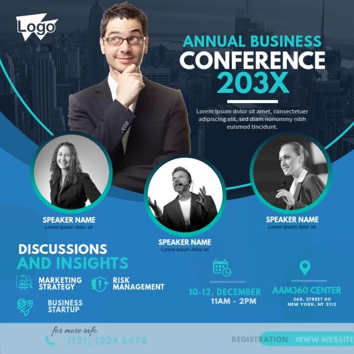 Business Event | Conference Advert Post Instagram template
